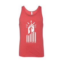 Statue of Liberty Freedom Men's Tank-XS-Red-soft-and-spun-apparel