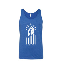 Statue of Liberty Freedom Men's Tank-XS-True Royal-soft-and-spun-apparel