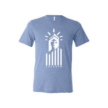 Statue of Liberty Freedom T-Shirt-XS-Blue-soft-and-spun-apparel