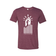 Statue of Liberty Freedom T-Shirt-XS-Maroon-soft-and-spun-apparel