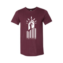 Statue of Liberty Freedom T-Shirt-XS-Solid Maroon-soft-and-spun-apparel
