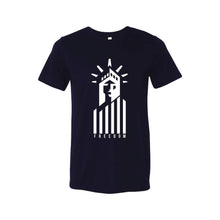 Statue of Liberty Freedom T-Shirt-XS-Solid Navy-soft-and-spun-apparel