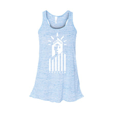 Statue of Liberty Freedom Women's Tank-XS-Blue Marble-soft-and-spun-apparel