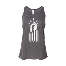 Statue of Liberty Freedom Women's Tank-XS-Dark Grey Heather-soft-and-spun-apparel