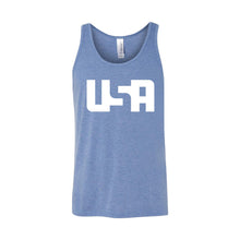 USA Men's Tank-XS-Blue-soft-and-spun-apparel