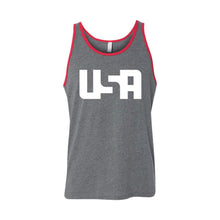 USA Men's Tank-XS-Deep Heather Red-soft-and-spun-apparel