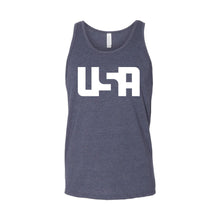 USA Men's Tank-XS-Navy Heather-soft-and-spun-apparel