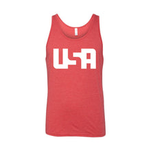 USA Men's Tank-XS-Red-soft-and-spun-apparel