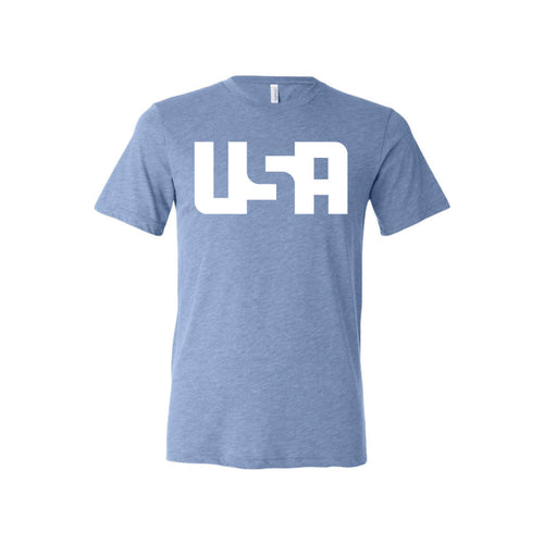 USA T-Shirt-XS-Blue-soft-and-spun-apparel