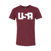 USA T-Shirt-XS-Cardinal-soft-and-spun-apparel
