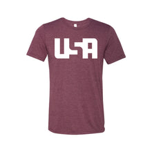 USA T-Shirt-XS-Maroon-soft-and-spun-apparel