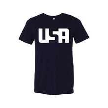 USA T-Shirt-XS-Solid Navy-soft-and-spun-apparel