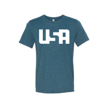 USA T-Shirt-XS-Steel Blue-soft-and-spun-apparel