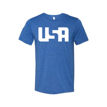 USA T-Shirt-XS-True Royal-soft-and-spun-apparel