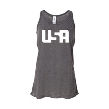 USA Women's Tank-XS-Dark Grey Heather-soft-and-spun-apparel