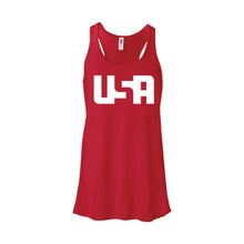 USA Women's Tank-XS-Red-soft-and-spun-apparel