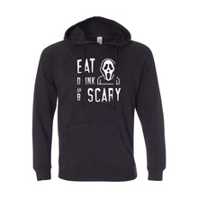 Eat Drink and Be Scary Pullover Hoodie-S-Black-soft-and-spun-apparel