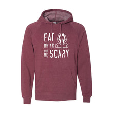 Eat Drink and Be Scary Pullover Hoodie-S-Crimson-soft-and-spun-apparel