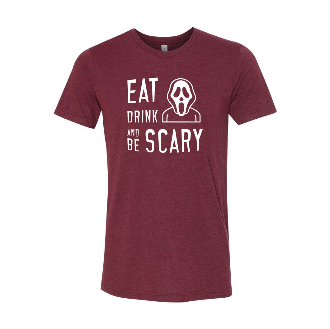 Eat Drink and Be Scary T-Shirt-XS-Cardinal-soft-and-spun-apparel