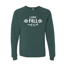 I Love Fall Most of All Crewneck Sweatshirt-S-Moss-soft-and-spun-apparel