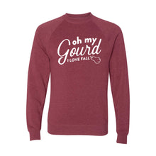 Oh My Gourd, I Love Fall Crewneck Sweatshirt-S-Crimson-soft-and-spun-apparel