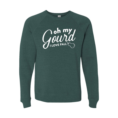 Oh My Gourd, I Love Fall Crewneck Sweatshirt-S-Moss-soft-and-spun-apparel