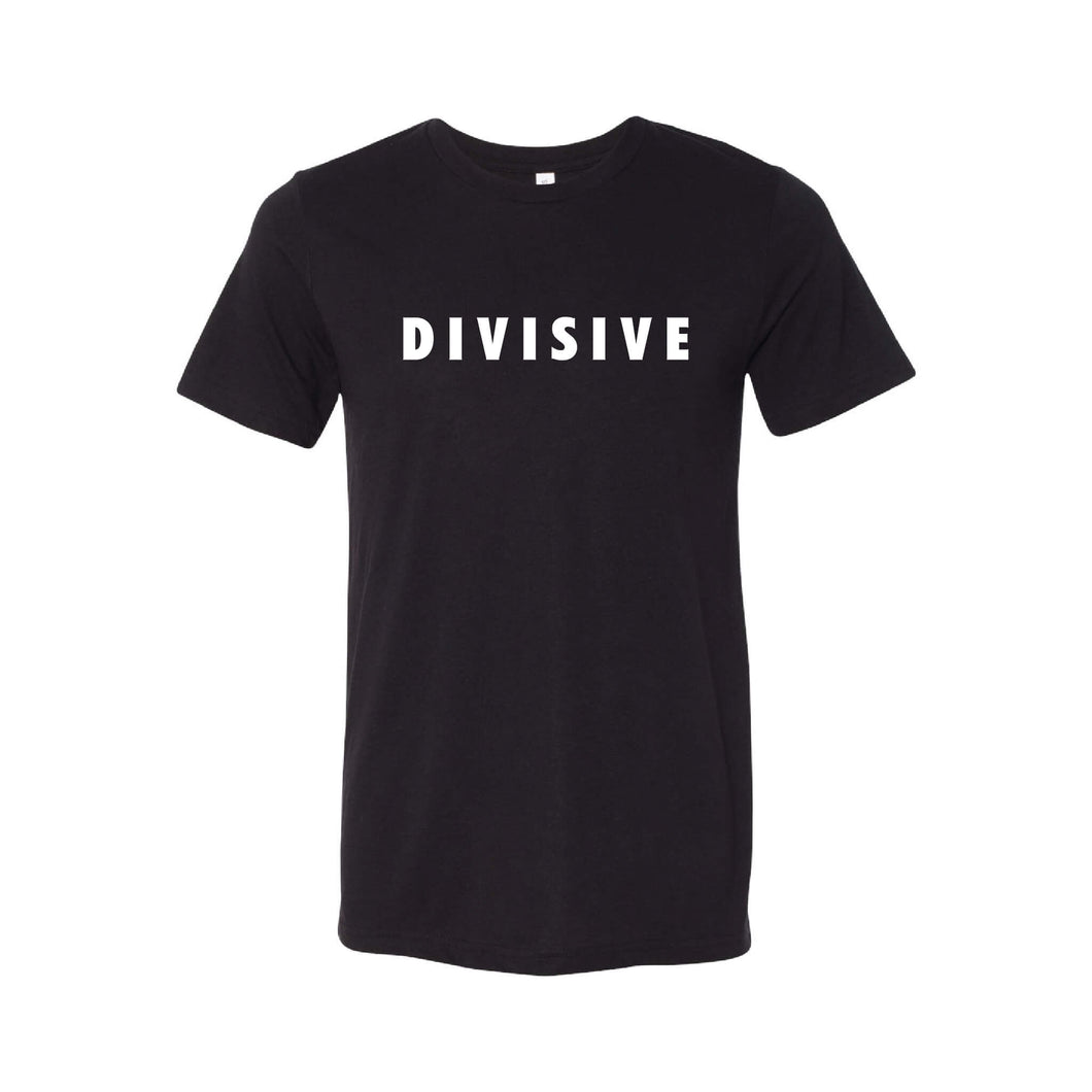 Divisive T-Shirt-XS-Solid Black-soft-and-spun-apparel