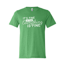 It's Fine T-Shirt-XS-Green-soft-and-spun-apparel