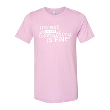 It's Fine T-Shirt-XS-Pink-soft-and-spun-apparel