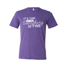 It's Fine T-Shirt-XS-Purple-soft-and-spun-apparel