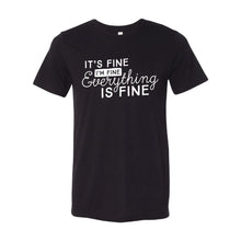 It's Fine T-Shirt-XS-Solid Black-soft-and-spun-apparel