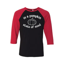 In A Pumpkin State of Mind Raglan-XS-Black Red-soft-and-spun-apparel