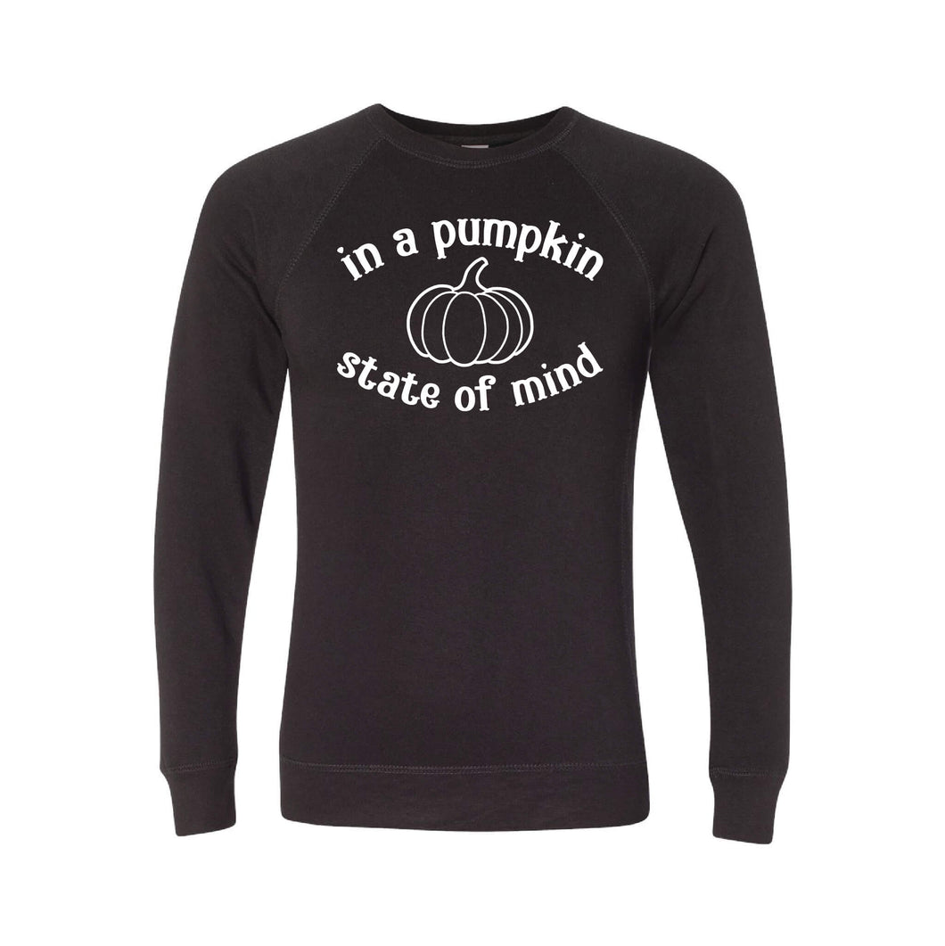 In A Pumpkin State of Mind Crewneck Sweatshirt-S-Black-soft-and-spun-apparel