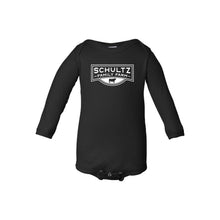 Schultz Family Farm Long Sleeve Onesie-NB-Black-soft-and-spun-apparel