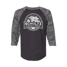 Schultz Family Farm Raglan-S-Vintage Smoke Body / Vintage Camo Sleeves-soft-and-spun-apparel