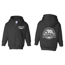 Schultz Family Farm Toddler Full-Zip Hooded Sweatshirt-2T-Black-soft-and-spun-apparel