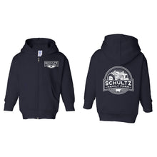 Schultz Family Farm Toddler Full-Zip Hooded Sweatshirt-2T-Navy-soft-and-spun-apparel