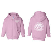 Schultz Family Farm Toddler Full-Zip Hooded Sweatshirt-2T-Pink-soft-and-spun-apparel