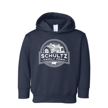 Schultz Family Farm Toddler Hooded Sweatshirt-2T-Navy-soft-and-spun-apparel