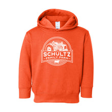 Schultz Family Farm Toddler Hooded Sweatshirt-2T-Orange-soft-and-spun-apparel