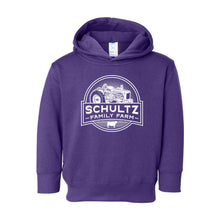 Schultz Family Farm Toddler Hooded Sweatshirt-2T-Purple-soft-and-spun-apparel