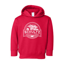 Schultz Family Farm Toddler Hooded Sweatshirt-2T-Red-soft-and-spun-apparel