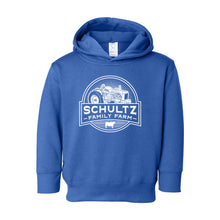 Schultz Family Farm Toddler Hooded Sweatshirt-2T-Royal-soft-and-spun-apparel