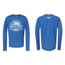 Schultz Family Farm Youth Long Sleeve T-Shirt-YTH-S-True Royal-soft-and-spun-apparel