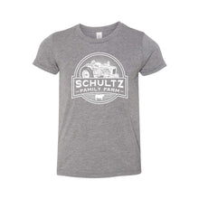 Schultz Family Farm Youth Short Sleeve T-Shirt-YTH-S-Grey-soft-and-spun-apparel