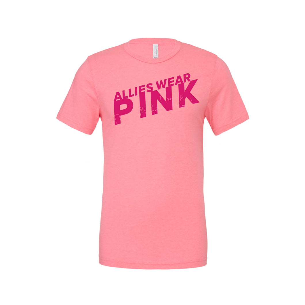 Capital City Pride, Allies Wear Pink Crew Neck T-Shirt