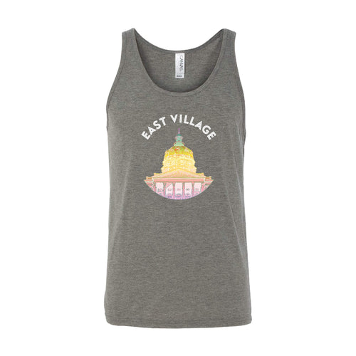 Capital City Pride Rainbow East Village Unisex Tank-XS-Grey-soft-and-spun-apparel