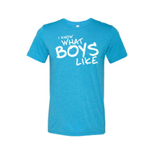 I know what boys like - aqua - lgbt t-shirt