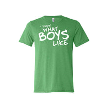 I know what boys like - green - lgbt t-shirt