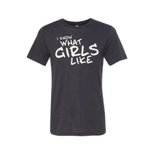 I know what girls like - lgbt t-shirt - solid dark gray